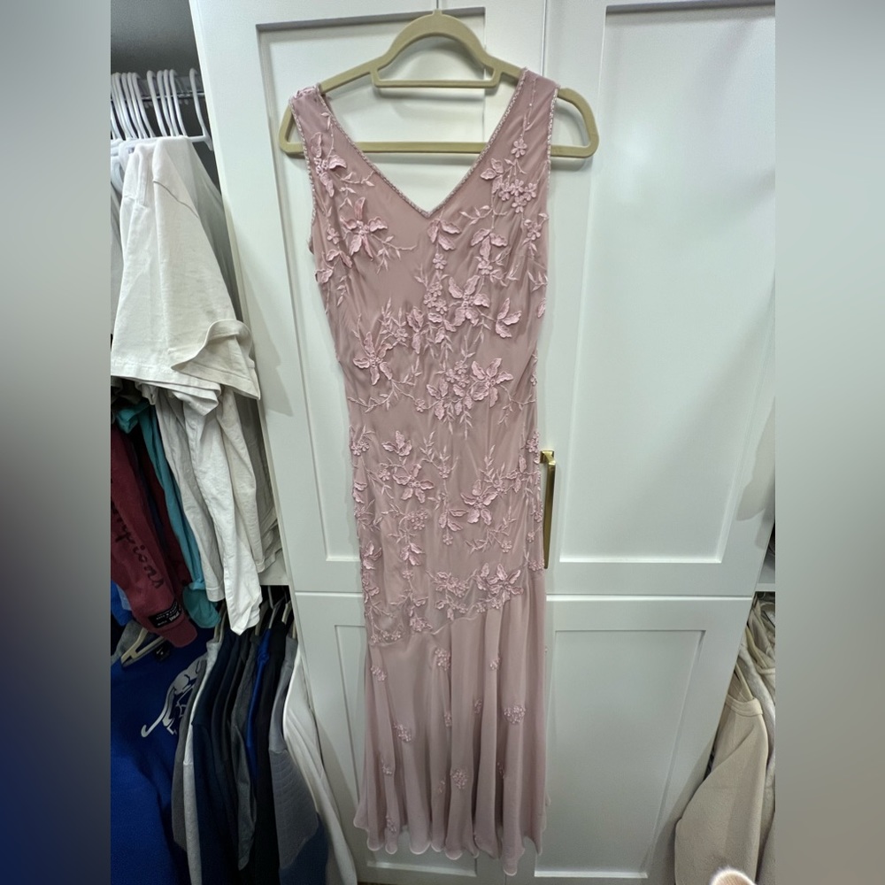Pink Occasion Floor Length Dress